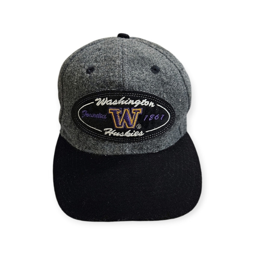University Of Washington Huskies Adjustable Wool Blend Patch Baseball Hat OS